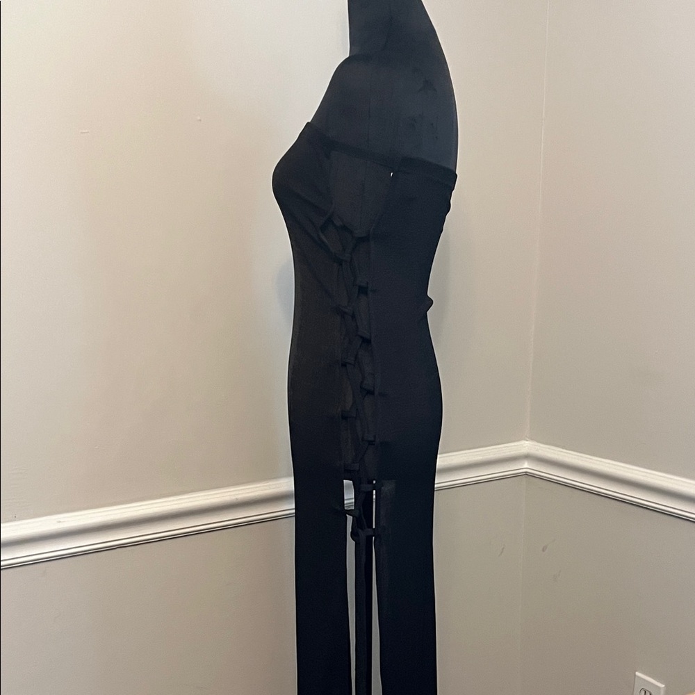 Chic Black Strapless Dress